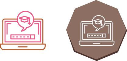 Digital Learning Icon Design vector