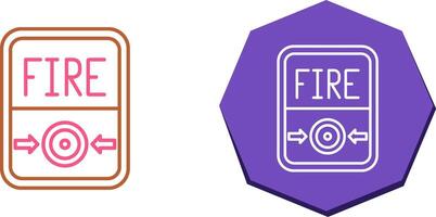 Fire Button Icon Design vector