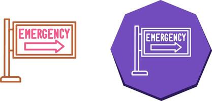 Emergency Sign Icon Design vector