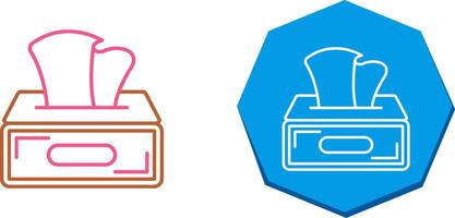 Tissue Box Icon Design vector
