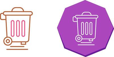 Dustbin Icon Design vector