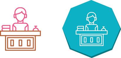 Office Reception Icon Design vector