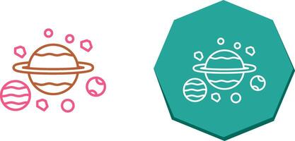 Planets Icon Design vector