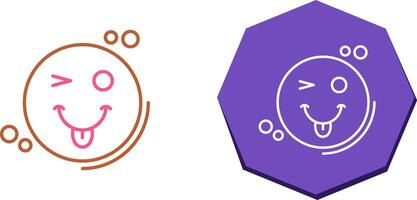 Tongue Out Icon Design vector