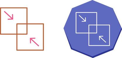 Combine Icon Design vector