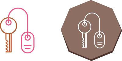 Room key Icon Design vector