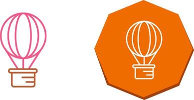 Hot Air Balloon Icon Design vector