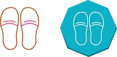 Slippers Icon Design vector