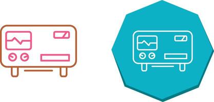 Oscillscope Icon Design vector