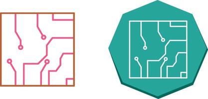 Electrical circuit Icon Design vector