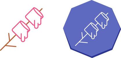 Marshmallows Icon Design vector