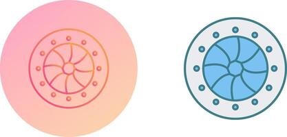 Unique Optical Diaphram Icon Design vector