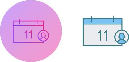 Unique Event Management Icon Design vector