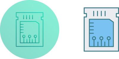 Unique Chip Icon Design vector