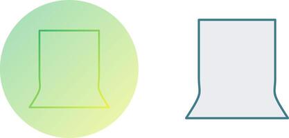 Unique Back Stand Icon Design vector