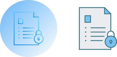 Unique Confidentiality Icon Design vector