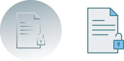 desbloquear documentos icono diseño vector