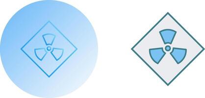Radiation Icon Design vector