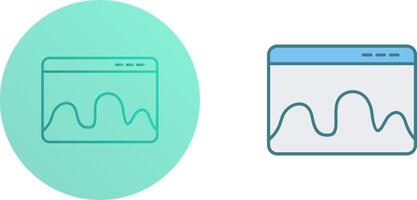 Webpage Statistics Icon Design vector