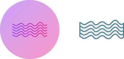 Magnetic Waves Icon Design vector