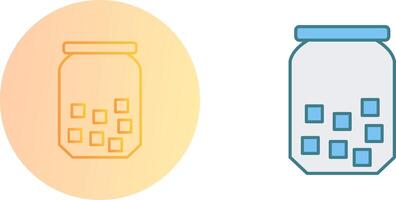 Sugar Bottle Icon Design vector