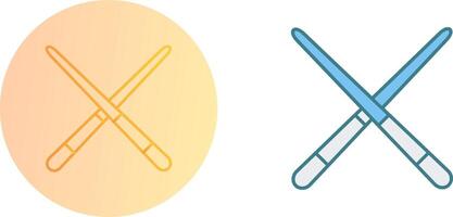 Pool Cue Icon Design vector