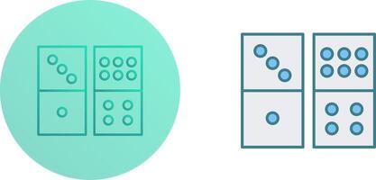 Domino Game Icon Design vector