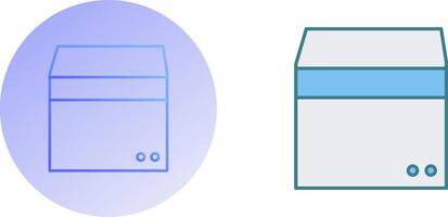 Unique Box Icon Design vector