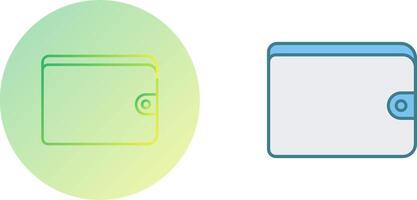 Unique Wallet Icon Design vector