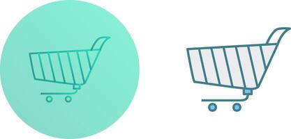 Unique Shopping Cart Icon Design vector