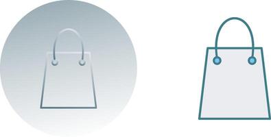 Unique Shopping Bag Icon Design vector