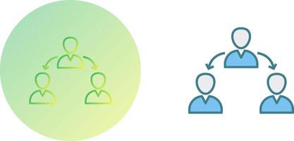 Unique Connected Users Icon Design vector