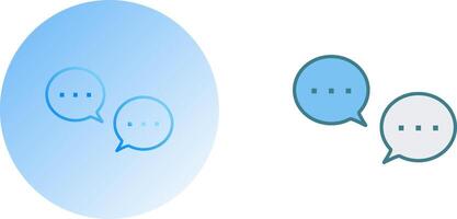 Unique Conversation Bubbles Icon Design vector