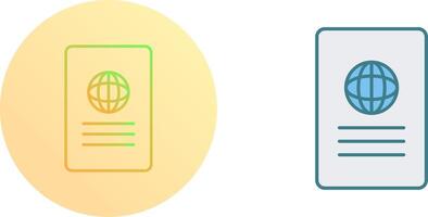 Unique Global Report Icon Design vector