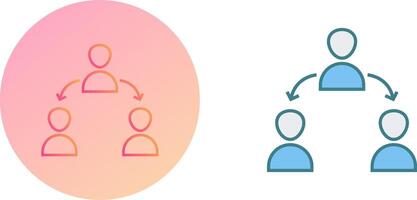 Unique Connected Users Icon Design vector