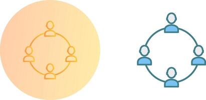 Unique Network Group Icon Design vector