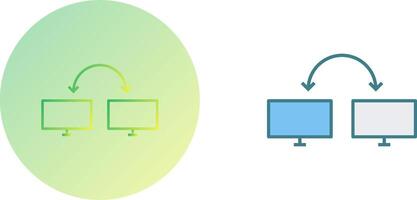 Unique Connected Systems Icon Design vector