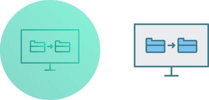 Unique File Sharing Icon Design vector