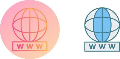 Unique World Wide Web Icon Design vector