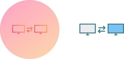 Unique Sharing Systems Icon Design vector