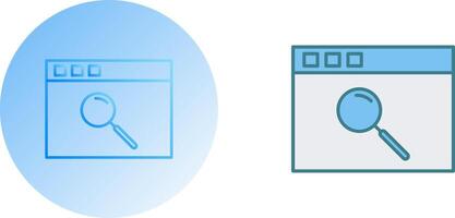 Unique Browser Icon Design vector