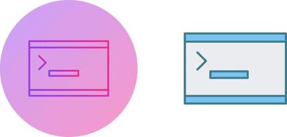 Unique Console Icon Design vector
