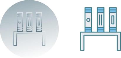Unique Bookstand Icon Design vector