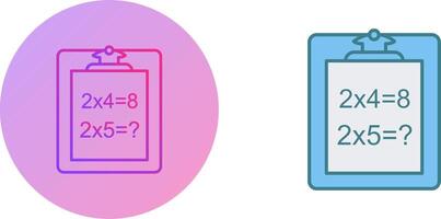 Unique Solving Question Icon Design vector