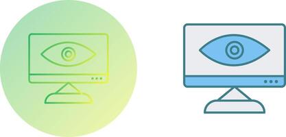 Unique Web Visibility Icon Design vector