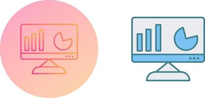 Unique Analytics Icon Design vector