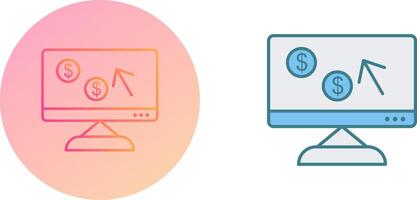 Unique Pay Per Click Icon Design vector