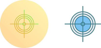 Unique Target Icon Design vector