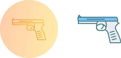 único pistola icono diseño vector