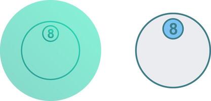 Unique Eight Ball Icon Design vector